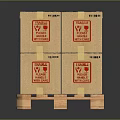 Container cargo box cargo box bag leather box leather box container realistic 3d model