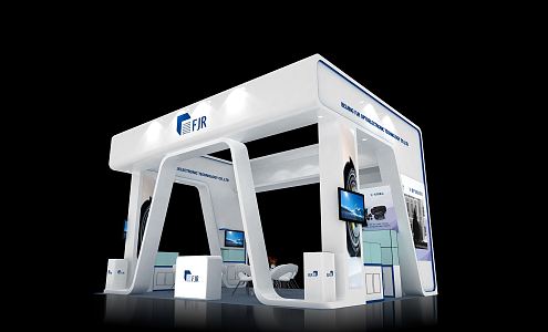 Modern Exhibition Booth 3d model