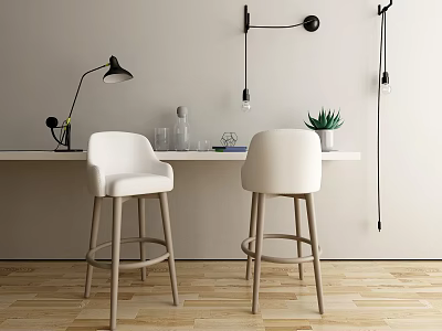 Nordic Bar Chair 3d model