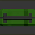 Green First Aid Kit With White Stripe And Green Cross Symbol Emergency Medical Equipment
