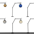 Modern Floor Lamps with Planetary Globe Shades for Contemporary Home Decor