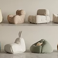 Single Sofa Lazy Sofa 3d model