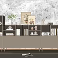 Modern Bookcase Locker 3d model