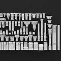 European Roman Column 3d model