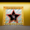 Retro Circus Elements Cheerful Window 3d model