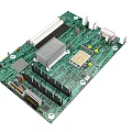Modern Computer Motherboard Computer Memory Motherboard 3d model