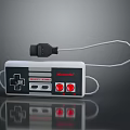 Classic Nintendo Game Controller Retro Electronic Gaming Accessory With Cable 3d model