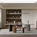 Modern study 3d model