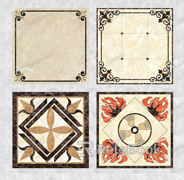 European-style floor tile stone mosaic model