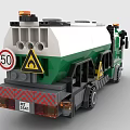 Lego toy building blocks truck tanker 3d model