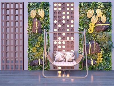 Plant wall, green plant wall, background wall, decorative wall, display wall, vertical greening, beautiful Chen model