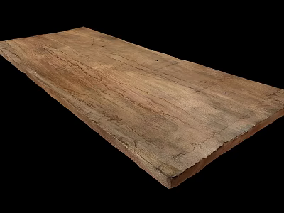 Stone Wood Solid Wooden Board With Natural Texture And Rustic Surface 3d model