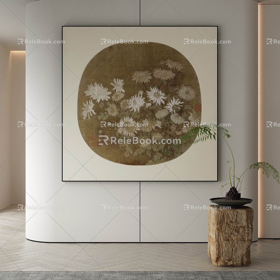 New Chinese Decorative Painting 3d model