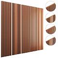 Wooden Vertical Slat Wall Panels With Detailed Texture For Modern Interior Decor Design