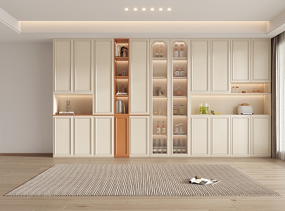 Jianou Shoe Cabinet Wine Cabinet Integrated Cabinet 3d model