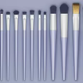 Elegant Purple Makeup Brushes With Modern Design Different Sizes For Cosmetics