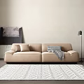 modern double sofa 3d model