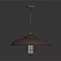 Purple Dome Lampshade Pendant Light With Brass Rod And Transparent Glass Base Design