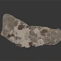 3D Scenery Model Platform With Rocky Terrain And Building Structures