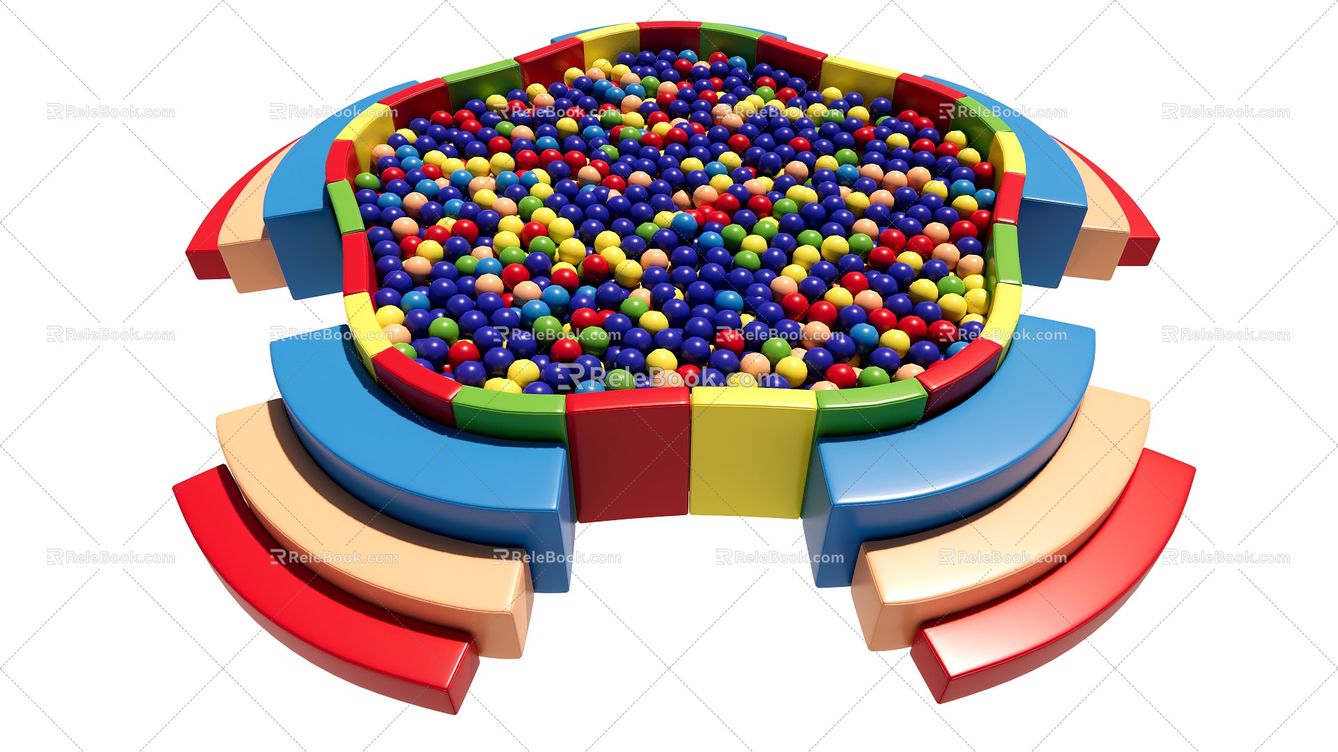 Modern amusement equipment ocean ball pool model