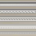 Various Decorative Ceiling Moldings With Intricate Patterns For Interior Design 3d model