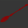 Elegant Metal Staff Weapon With Intricate Carvings And Gemstone Accent