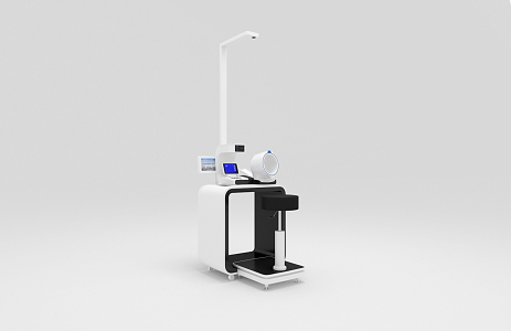 Modern medical equipment admission machine 3d model