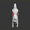 Game And Movie Character Fox With White Body Red Tail Standing Pose 3D Model Design