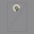 Silver Spherical Chandelier Hanging Beside Spiral Staircase With Gray Wall and Scattered Spherical Ornaments