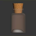 Sleek Copper Metal Bottle with Cork Stopper for Daily Household Use