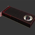 High Performance Radeon Graphics Card With Black Design And Cooling Fan