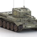 Cromwell Cruising Tank World War II Tank 3d model