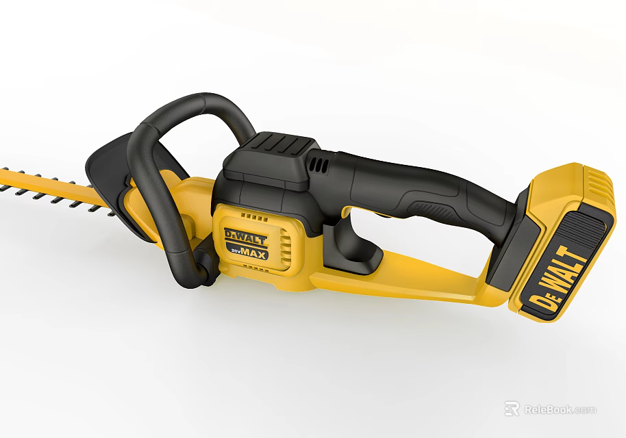 DEWALT Industrial Electric Chainsaw With Yellow And Black Design Powerful Cutting Tool For Professional Use 3d model 