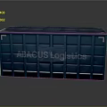 Blue Storage Box Featuring ABACUS Logistics Label For Home Organization