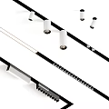 Modern Black Downlights And Spotlights With Sleek Linear Design For Home Lighting
