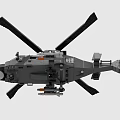Realistic Electric Toy Helicopter Model With Detailed Rotors And Military Style Design
