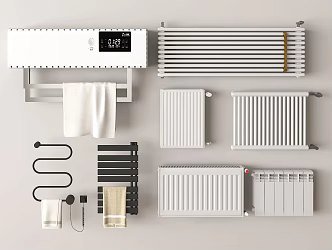 Radiator heat sink heater bath heater electric towel rack 3d model