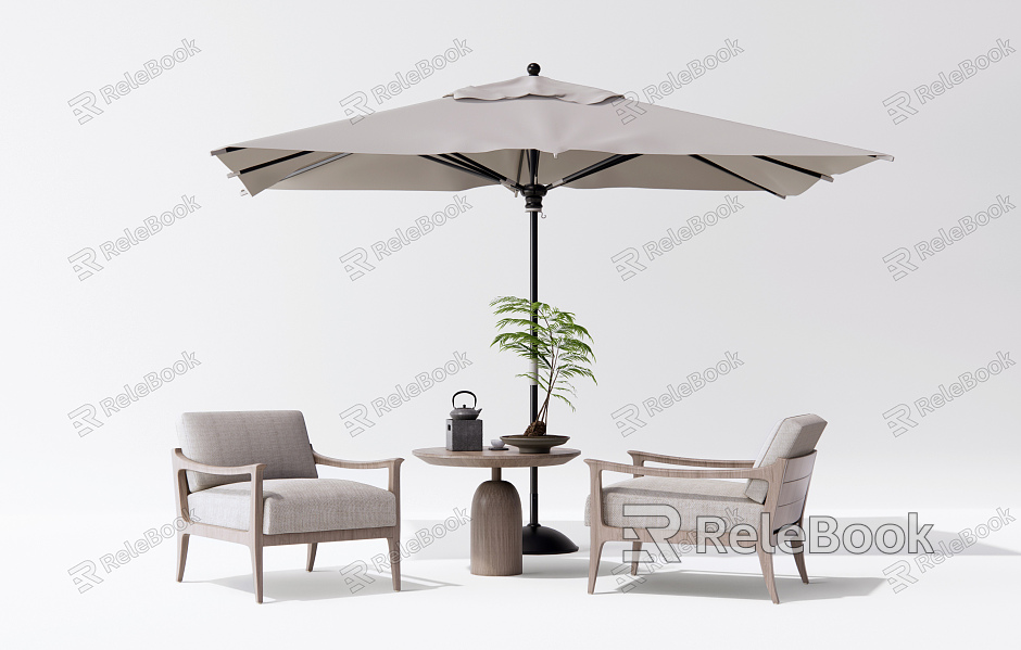 New Chinese Style Outdoor Sofa Outdoor Leisure Table and Chair model