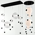 Modern chandelier abacus hubbardton forge lum libra 3d model