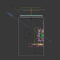Wooden Top Gaming Computer Desk with Black Metal Frame LED Strip Lights PC Tower Accessories