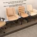 Modern Comfortable Office Chairs With Ergonomic Design And Various Neutral Colors