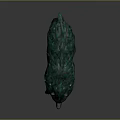 Mythical Bear Like Creature With Green Fur Blue Glowing Patterns And Spikes