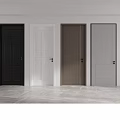 Modern Hinged Doors In Various Colors With Simple Design For Home Interior