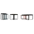 Modern Coffee Tables With Slim Metal Frames Wooden Tops And Multicolor Designs