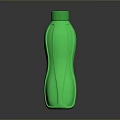 Modern Green Water Bottle Featuring Smooth Curved Design and Secure Lid