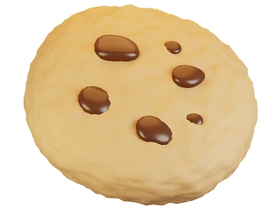 Modern Cookies Chocolate Cookies Cartoon Cookies Cartoon Food 3d model