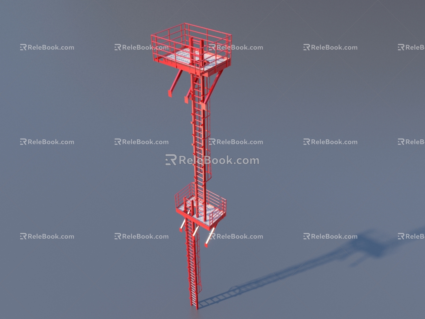 Ladder life supplies tools 3d model