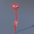 Ladder life supplies tools 3d model