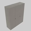 Modern Gray Chest of Drawers With Geometric Line Wood Grain Surface Design