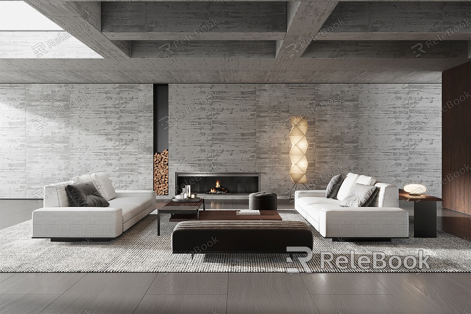 Modern Minotti living room model